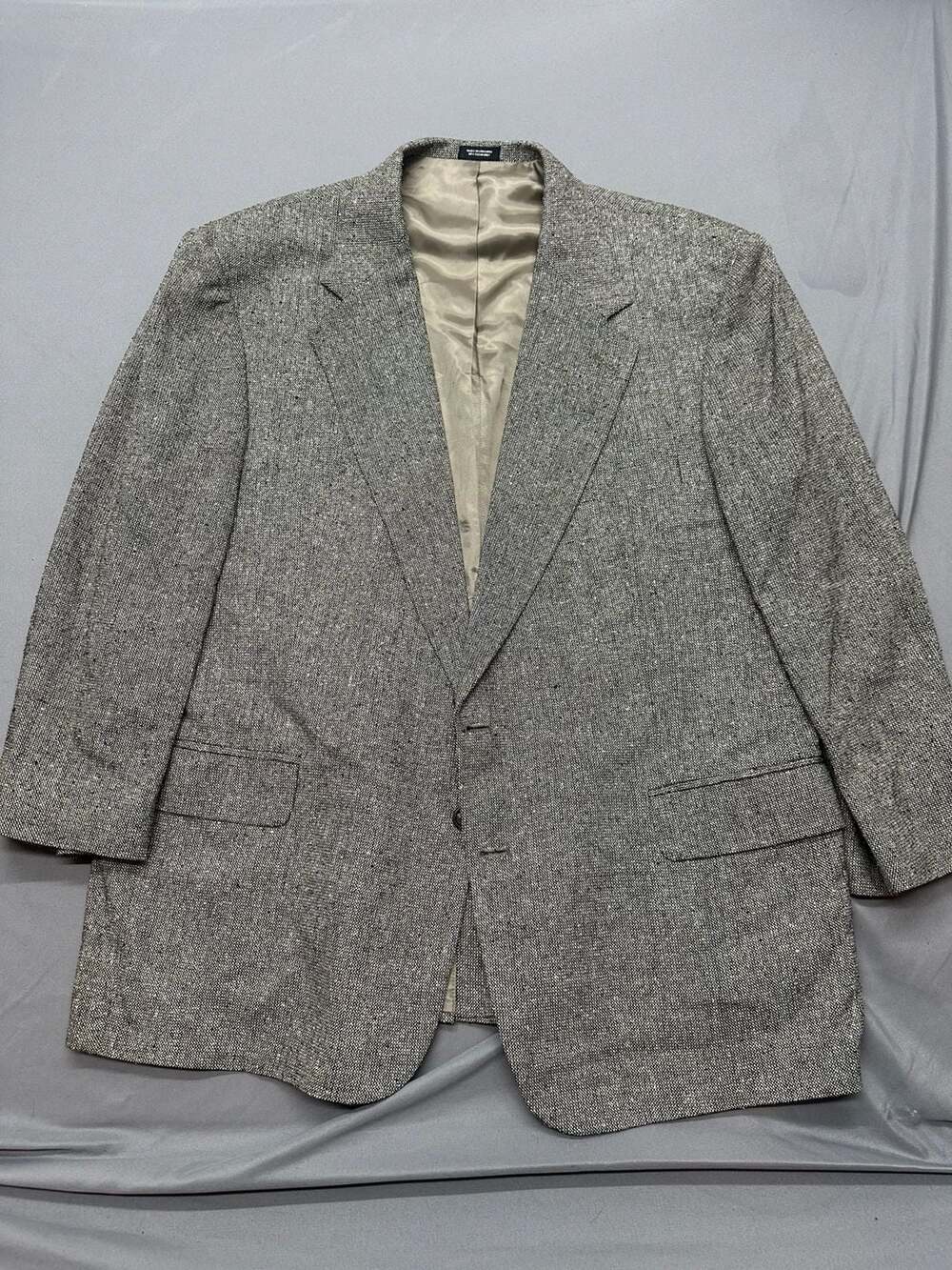 Deansgate Gray Tweed Sport Coat Blazer Jacket Two Button Mens